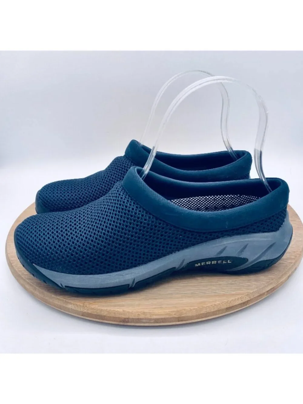 Merrell Shoes Womens 6 Blue Mesh Slip On Encore Sporty Mules Clogs Garden
